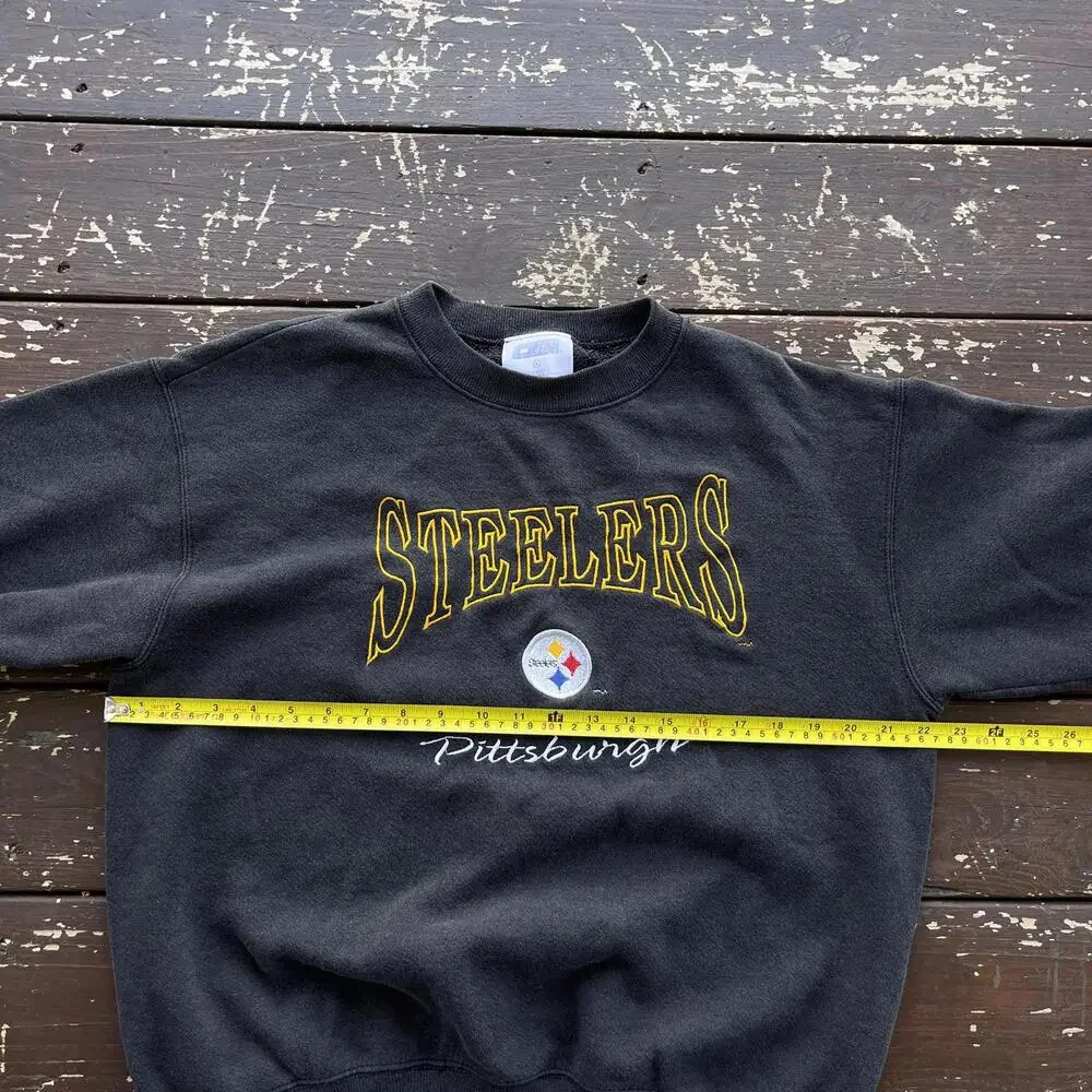 (M) Vintage 90s Pittsburgh Steelers NFL Crewneck Sweatshirt Embroidered - Picture 4 of 5